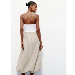 NEW Zara Combination Ballon Dress